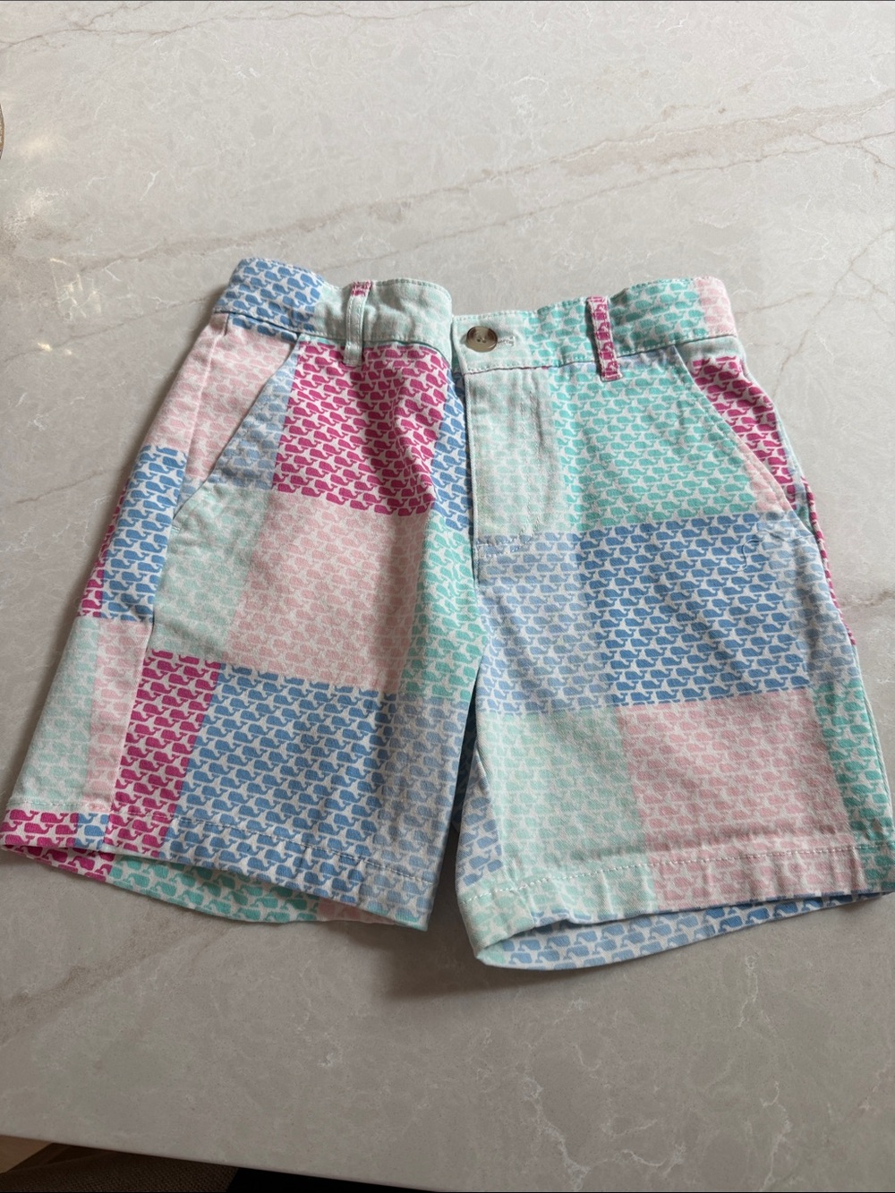 Kids Pastel Patchwork Shorts